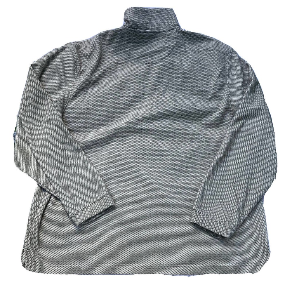 Haggar Cool 18 Pro Mens Jacket Coat Tan Heathered 1/2 Zip Pullover Mock Neck XXL - Picture 6 of 6